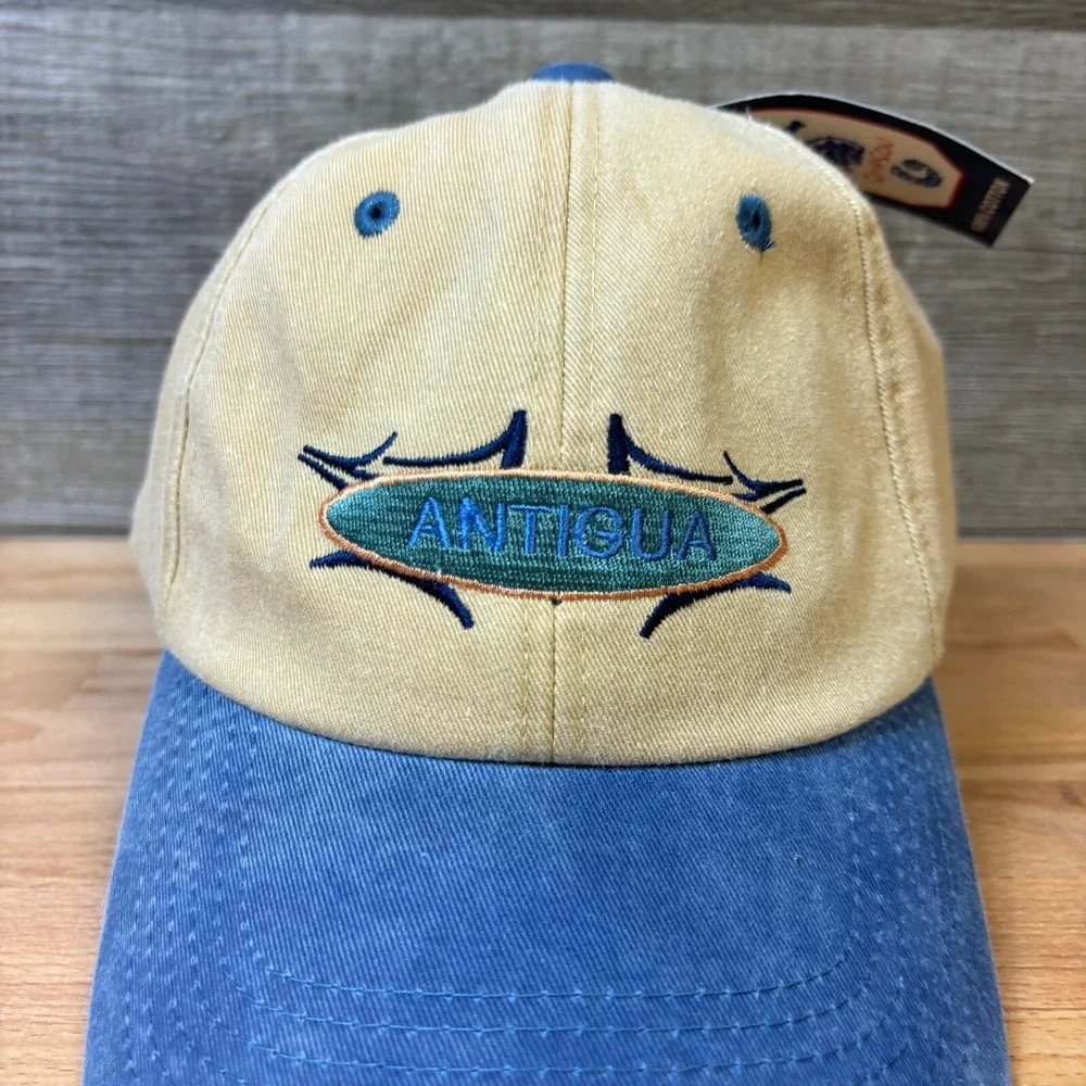 Vintage Antigua Hat Cap Strap Back Brown Waladli Caribbean One‎ Size NWT